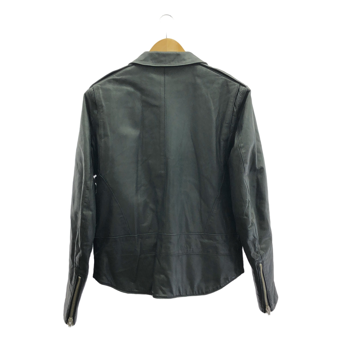 N.HOOLYWOOD / エヌハリウッド | 牛革 カウレザー チンストラップ ジャケット ブルゾン / 総裏地 | S | ブラック | メンズ