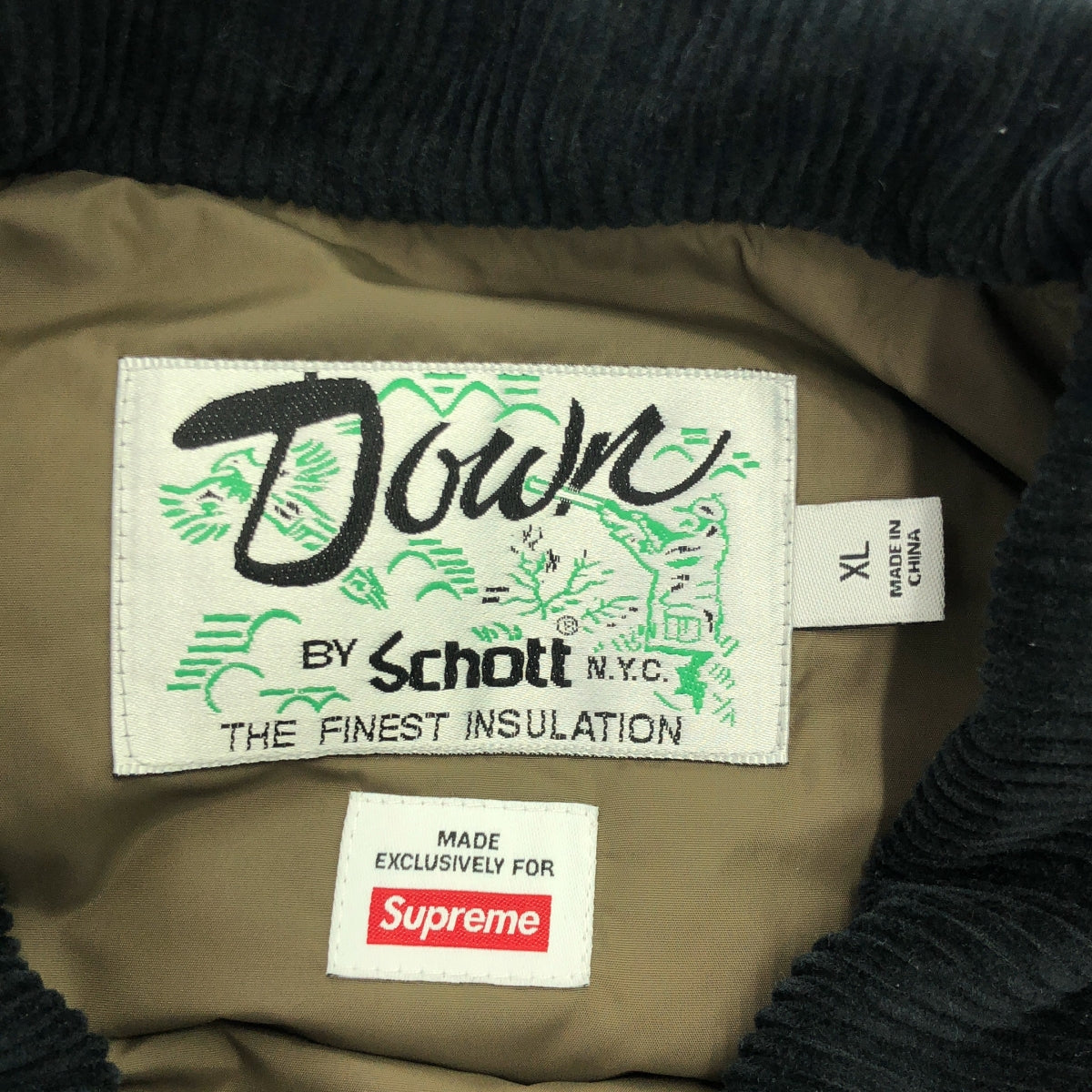 SUPREME / シュプリーム | 2022AW | × Schott / ショット Canvas Down Trucker Jacket / キャンバスダウントラッカー ジャケット | XL | メンズ