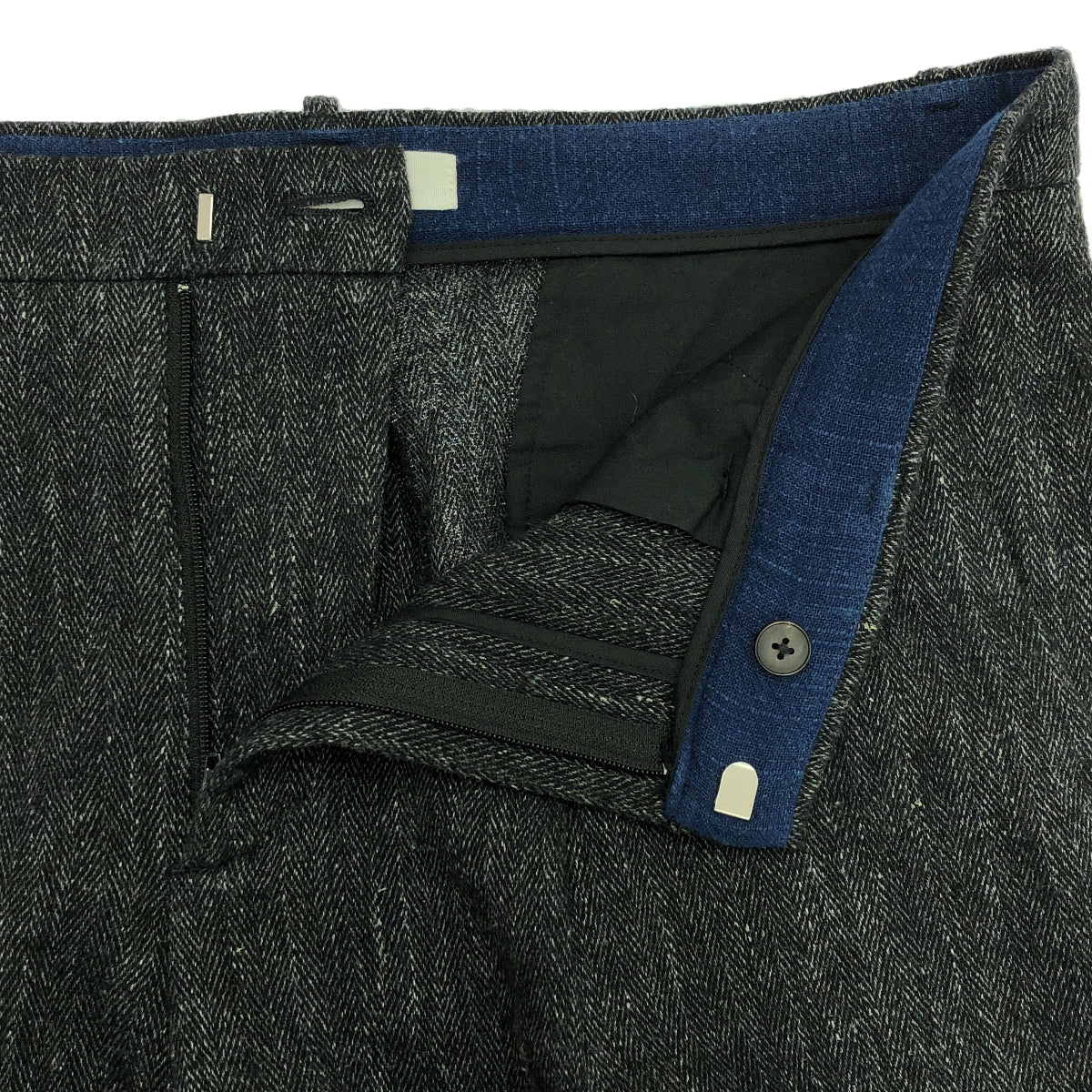 seya. / Seya | TRAVEL PANTS Linen wool herringbone travel pants | L | Gray | Men's