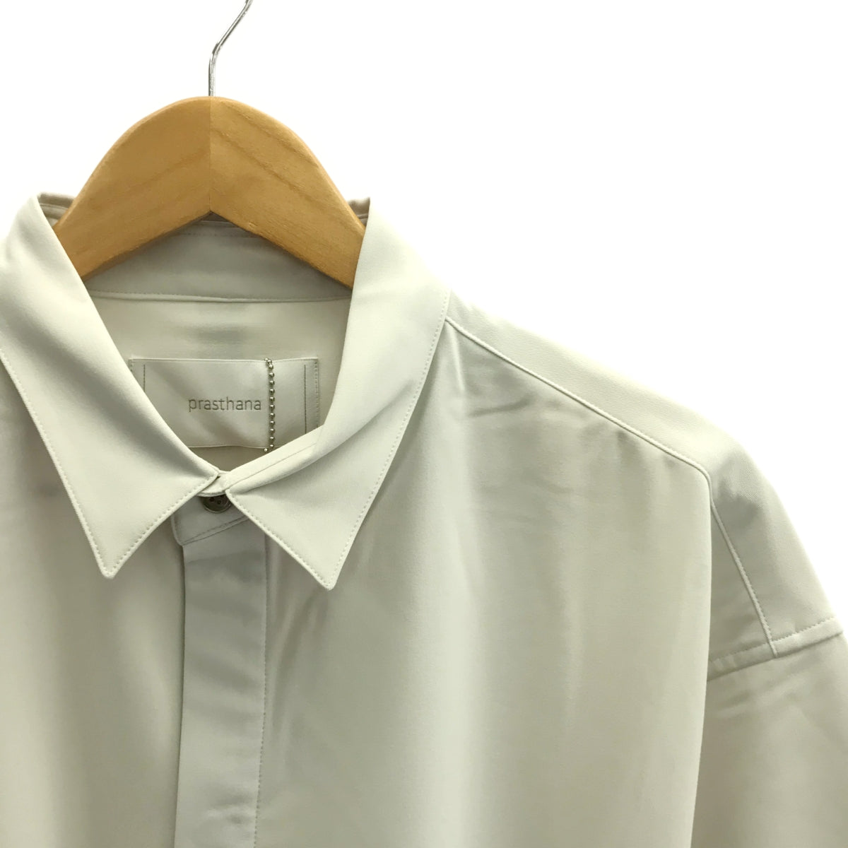 【신품】 prasthana / 프라스타나 | long loop big sleeve shirt 반팔 셔츠 | M | 그레이 계 | 남성