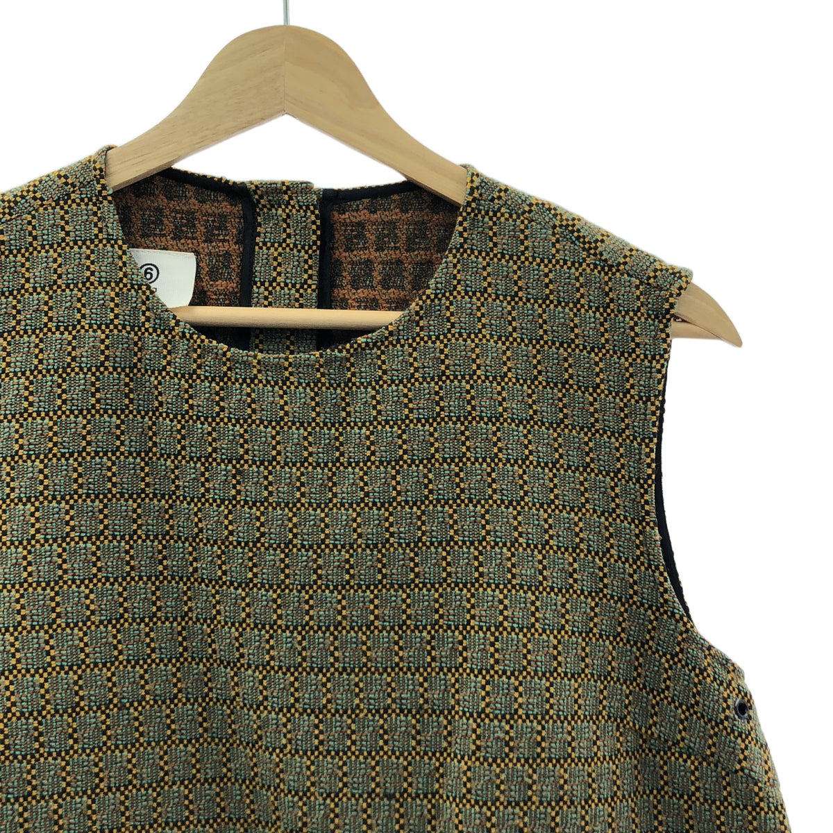 MM6 Maison Margiela / エムエムシックスメゾンマルジェラ | 総柄 フレア ノースリーブ ワンピース | 42 | レディース