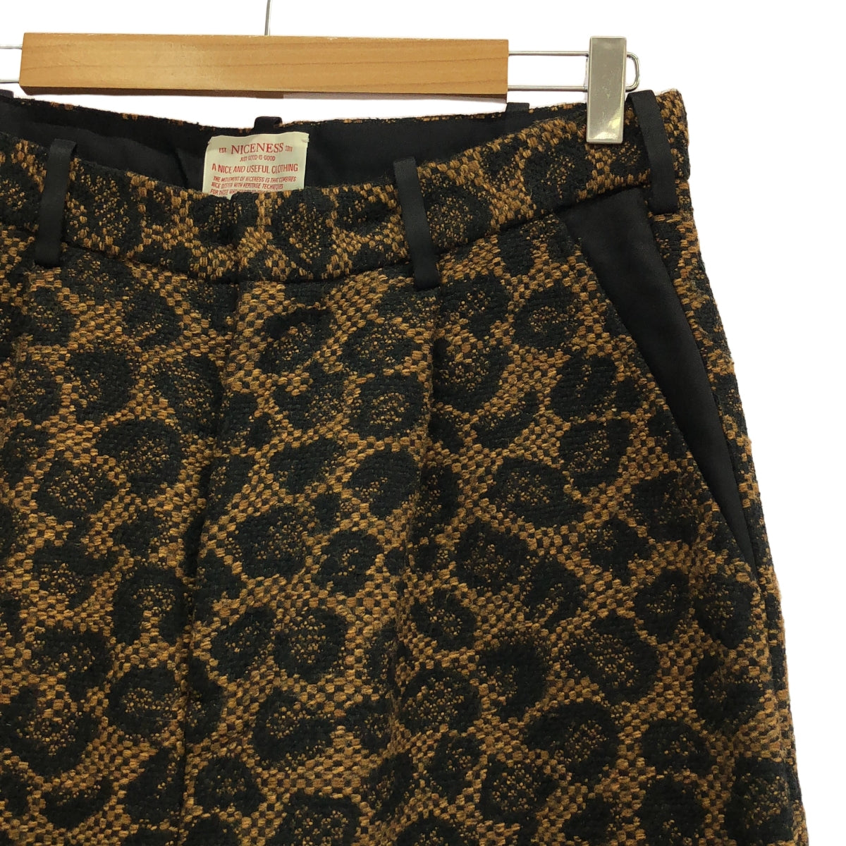 NICENESS / ナイスネス | 2020AW | レオパード ドローストリング ワイドパンツ | M | メンズ
