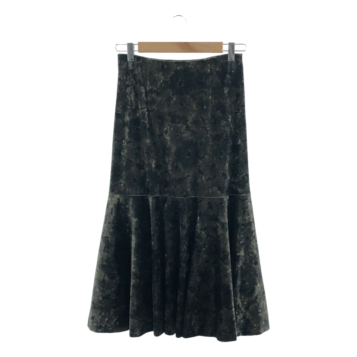 Mila Owen | Velvet Floral Print Flared Skirt | 1 | Women's