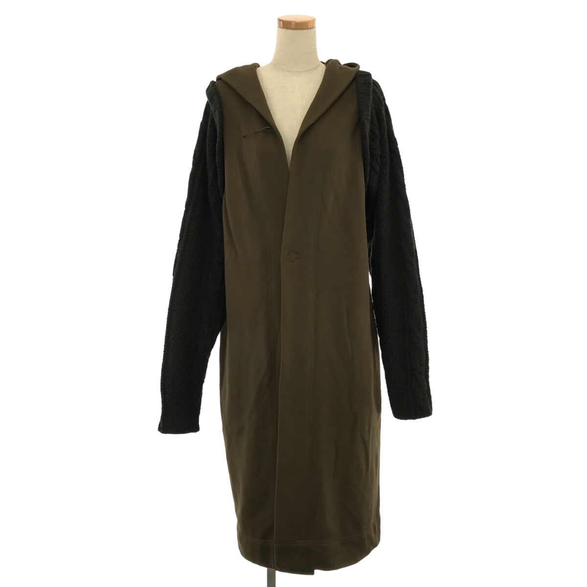 RISMAT 由 Y's | 2020秋冬 | ALAN 針織袖運動外套 | 2 |卡其色/棕色 |女性的