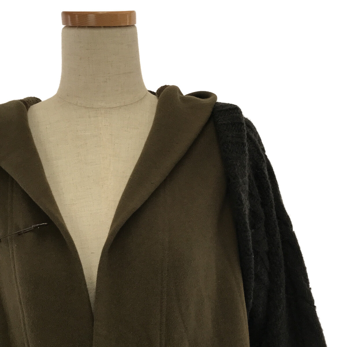 RISMAT 由 Y's | 2020秋冬 | ALAN 針織袖運動外套 | 2 |卡其色/棕色 |女性的