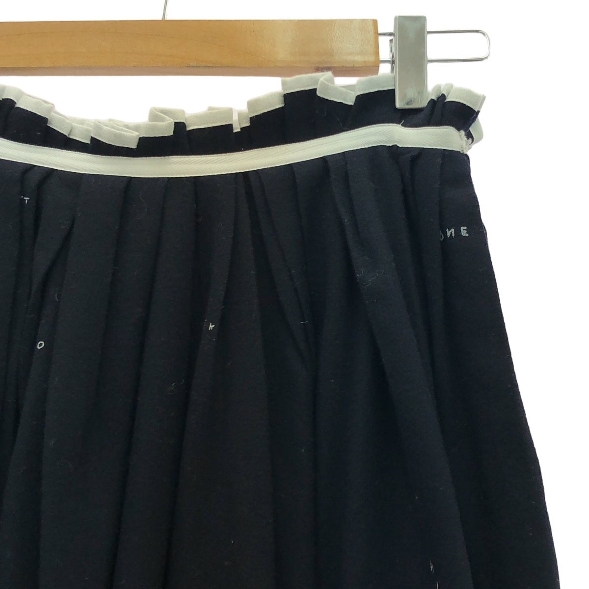 mina perhonen | 2018AW | whisper wool random tuck skirt | 36 | Women's