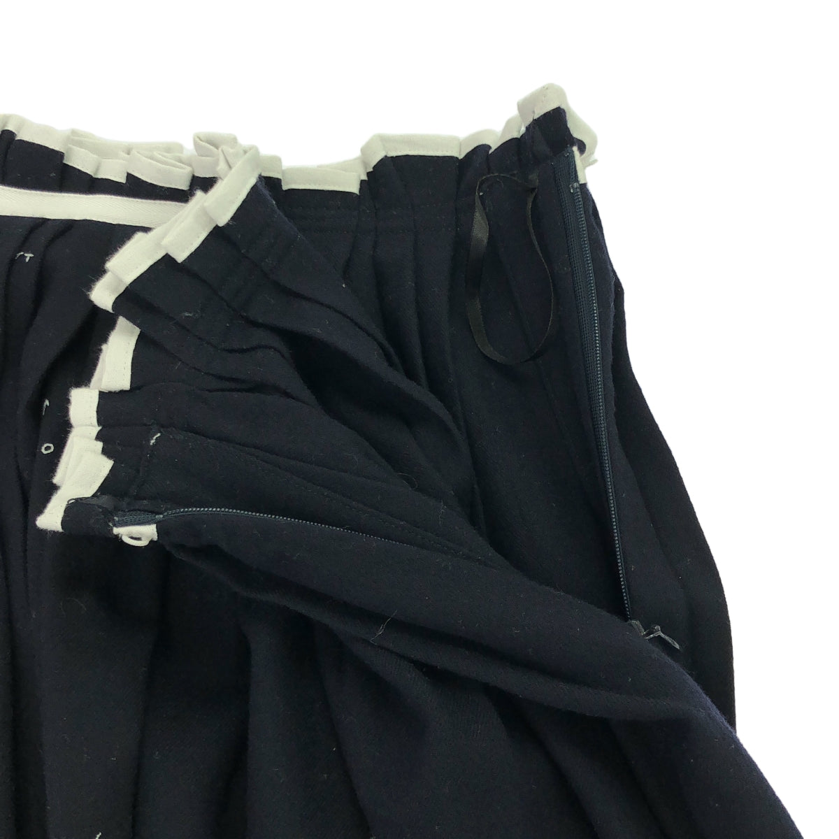 mina perhonen | 2018AW | whisper wool random tuck skirt | 36 | Women's