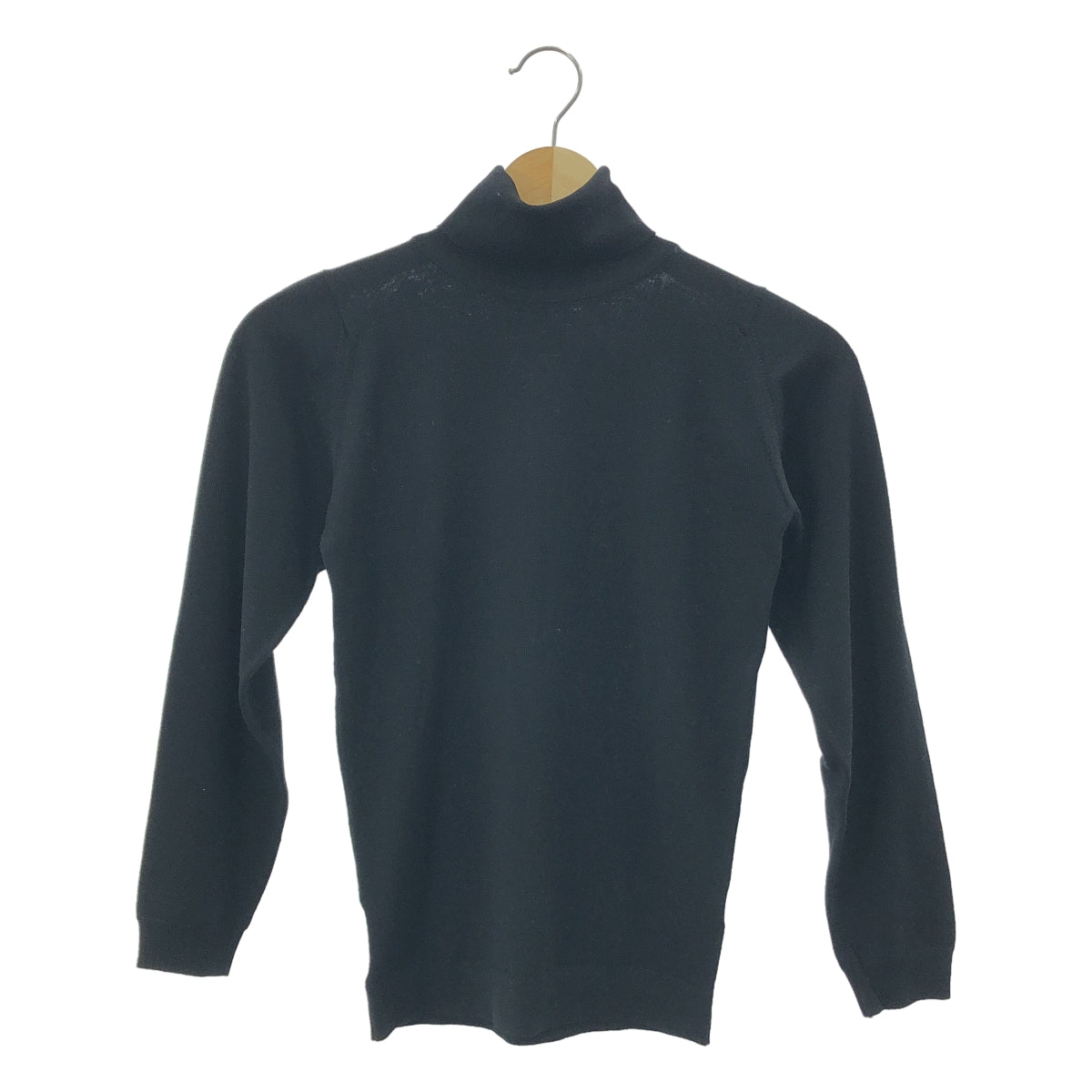JOHN SMEDLEY / 존스메들리 | 하이넥 울 니트 | XXS | 블랙 |