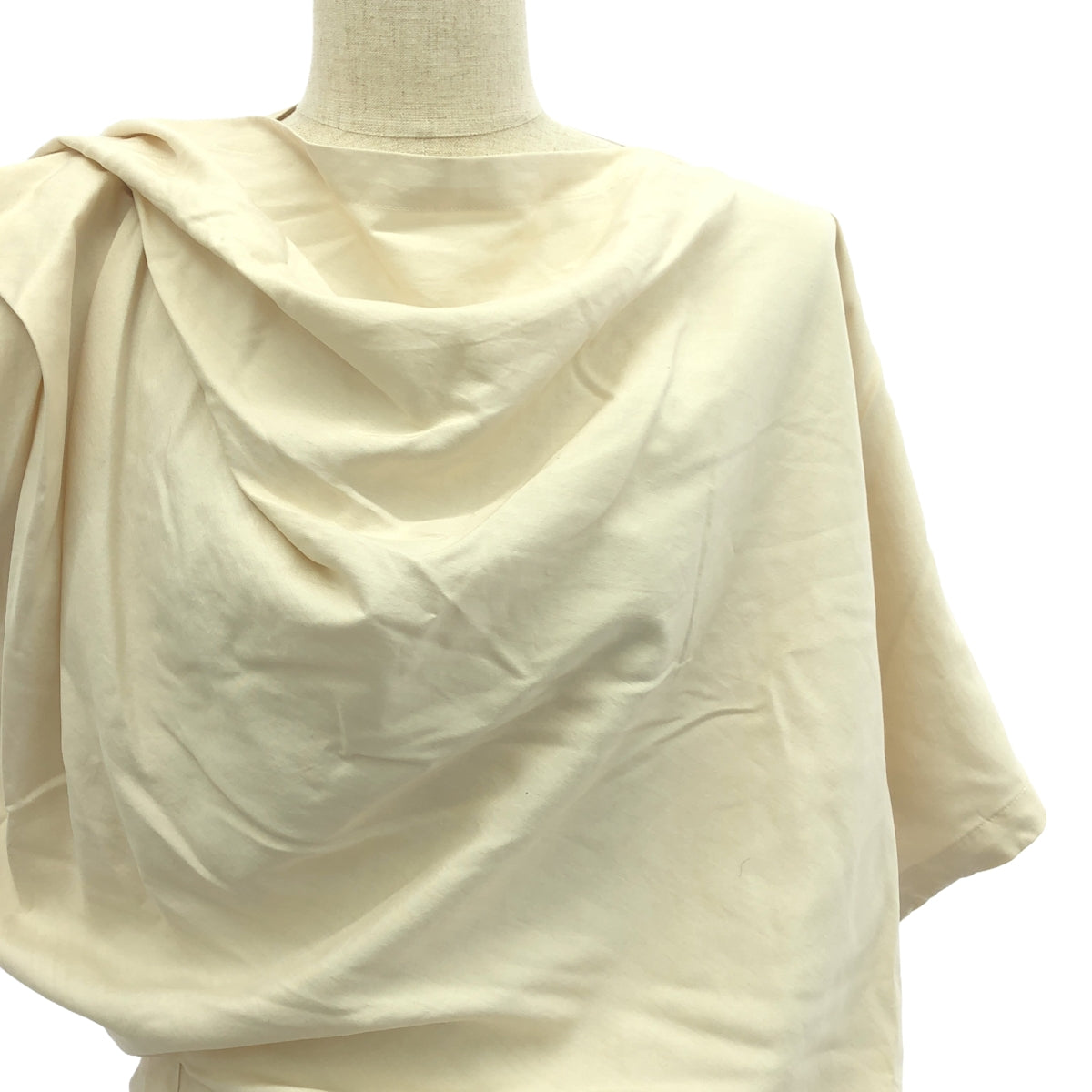 【新品】 ISSEY MIYAKE / イッセイミヤケ | ENCLOTHE SILK Shirt インクローズ シルク シャツ | 2 | Moon White | レディース