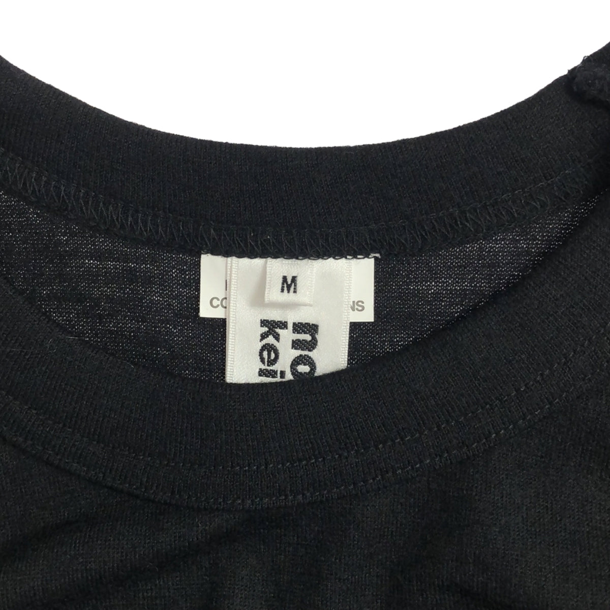 【美品】 noir kei ninomiya / ノワールケイニノミヤ | 2023AW | ラッフルディテール アシンメトリー二ット | M | ブラック | レディース