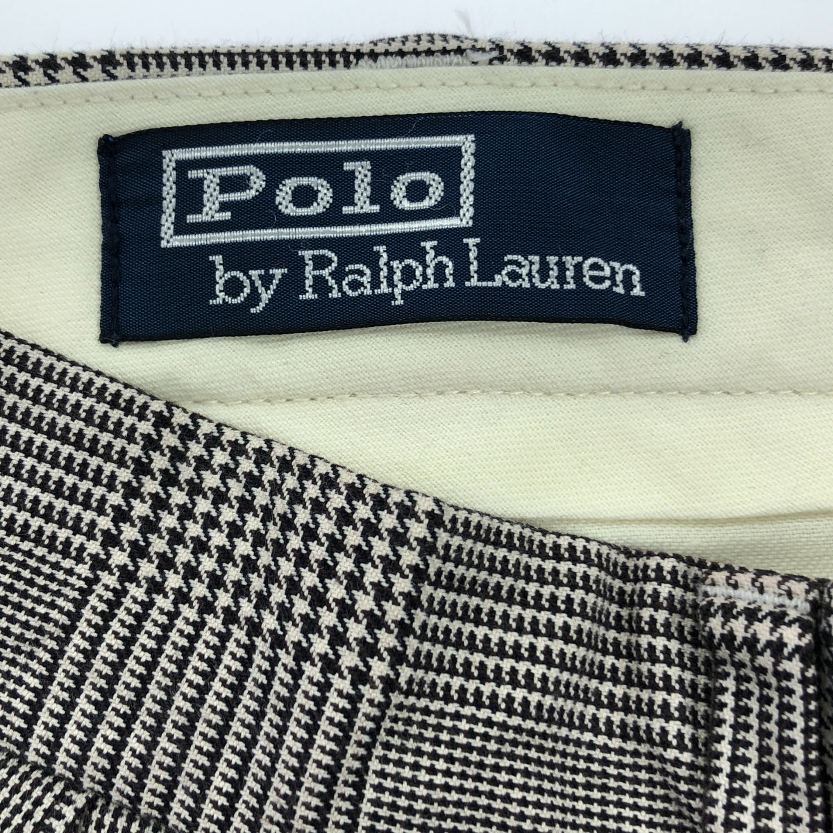 POLO BY RALPH LAUREN / Polo by Ralph Lauren | Glen Check Cotton Pants | 34/32 | Men's