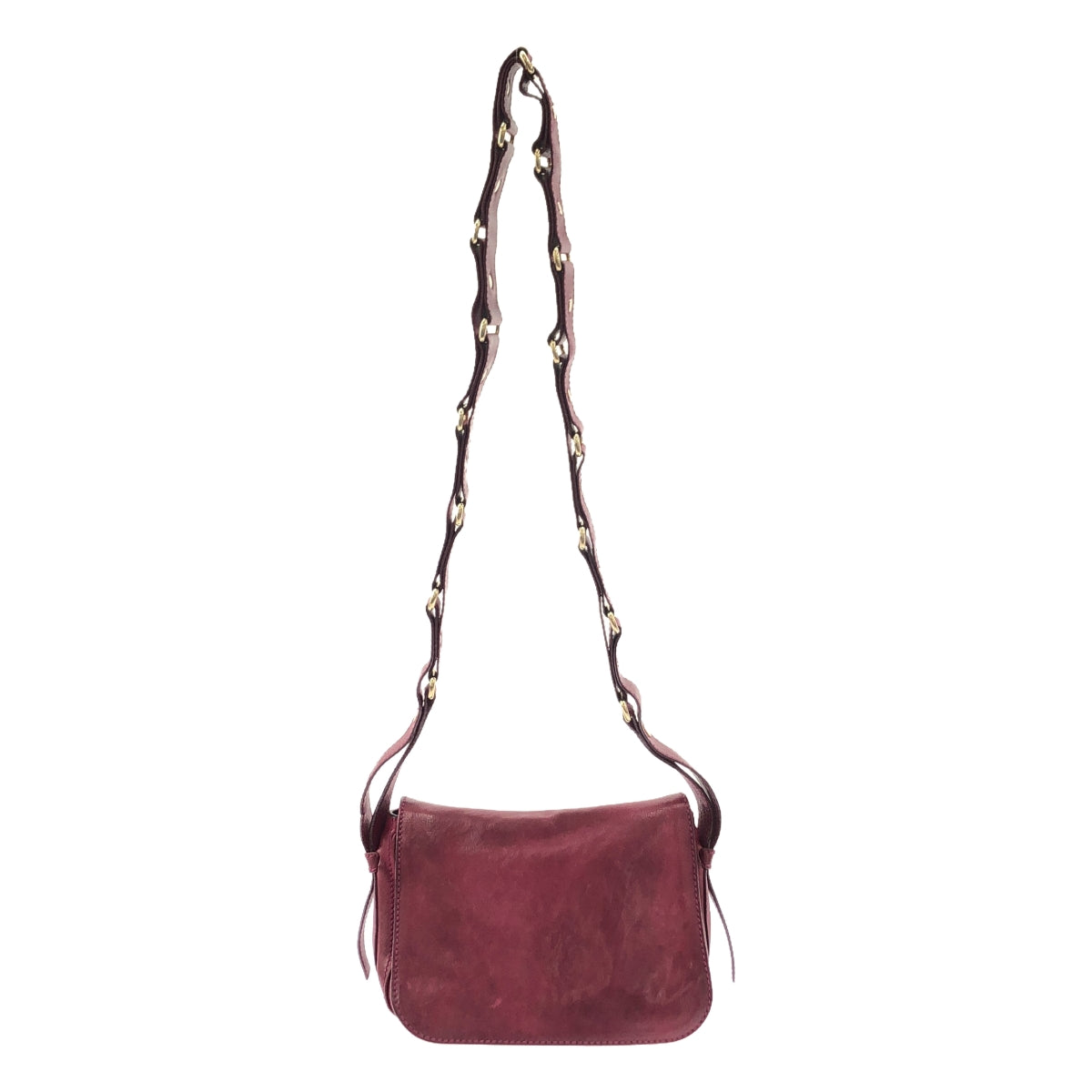 CELINE | Triomphe Studded Flap Shoulder Bag | Purple | Women's