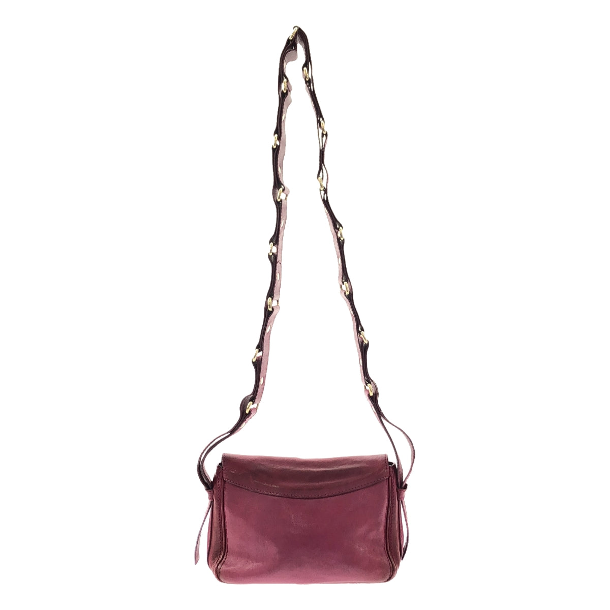 CELINE | Triomphe Studded Flap Shoulder Bag | Purple | Women's