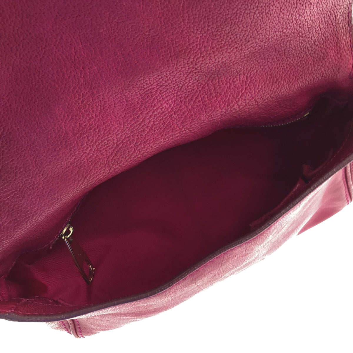 CELINE | Triomphe Studded Flap Shoulder Bag | Purple | Women's