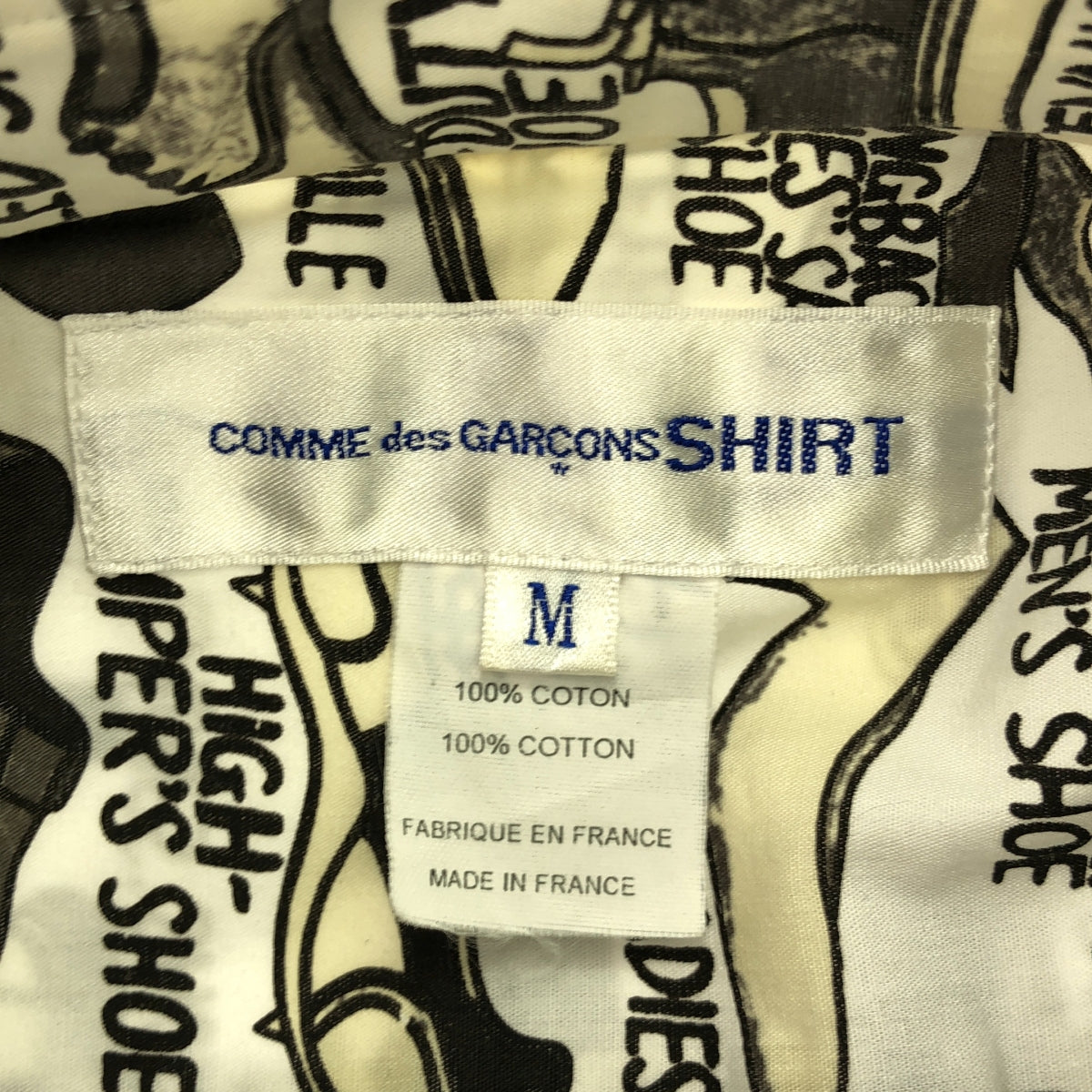 COMME des GARCONS SHIRT | 2008SS | ×Gregory Blackstock Gregory Blackstock all-over print cotton shirt | M | Men's