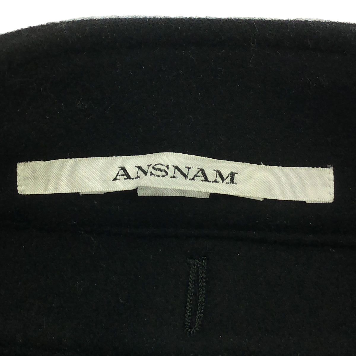 【미품】 ANSNAM / 안스넘 | M-65 울 필드 재킷 / 총 안감 | 03 | 블랙 | 남성