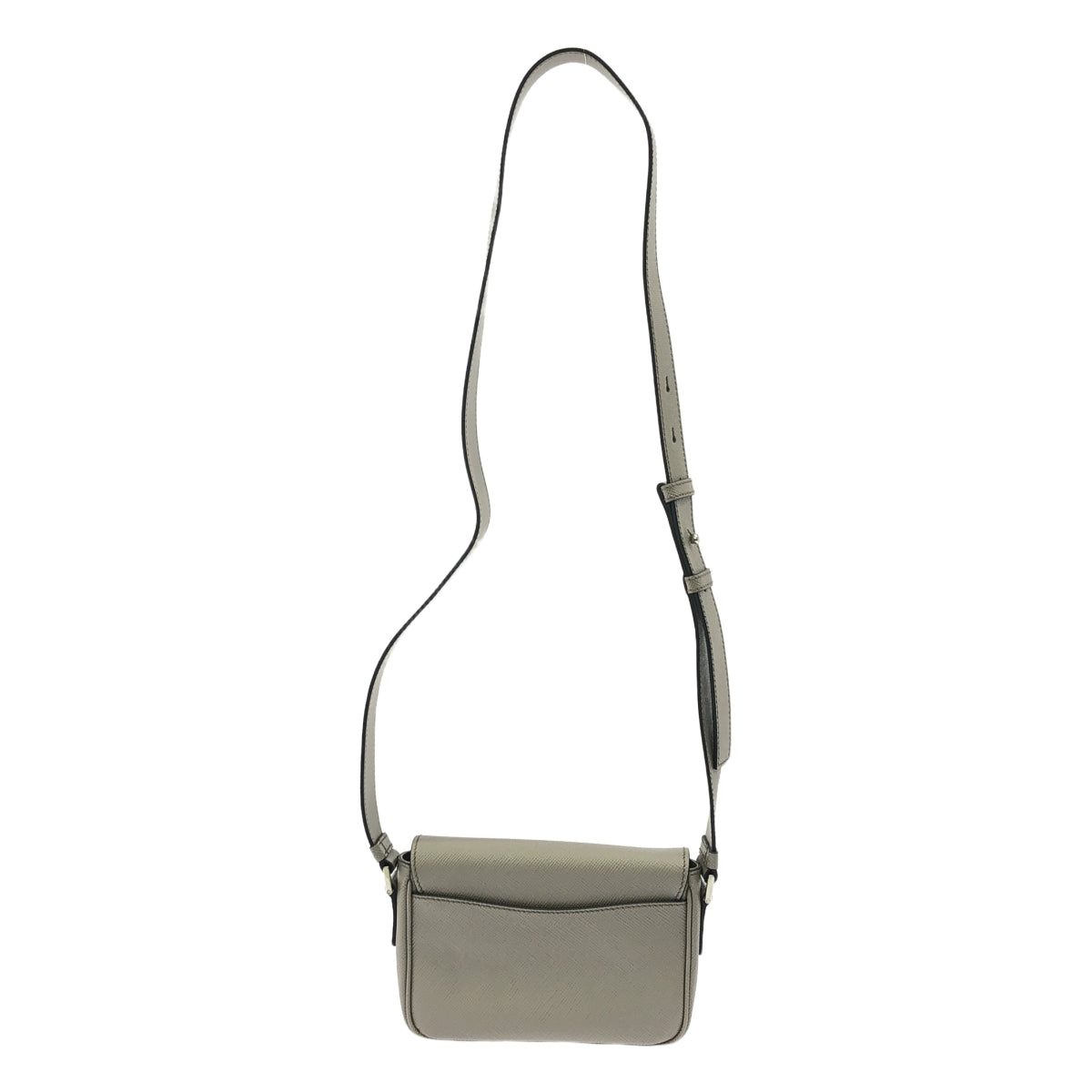 【新品】 PRADA / プラダ | Triangle Logo Saffiano Leather shoulder bag ショルダーバッグ | グレージュ | メンズ