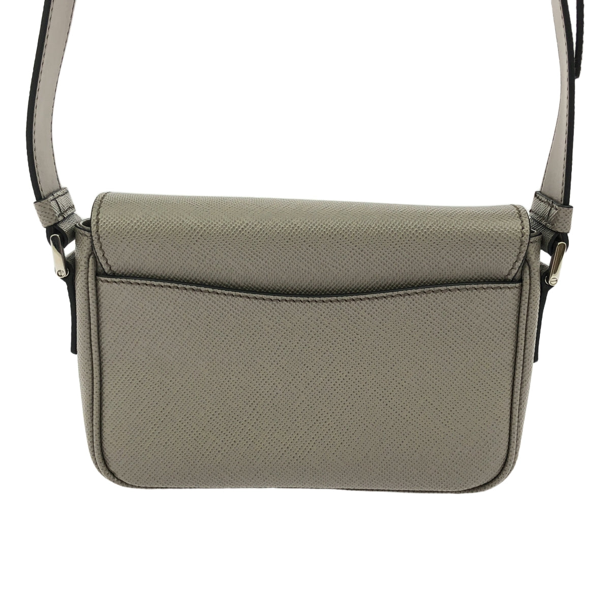 【新品】 PRADA / プラダ | Triangle Logo Saffiano Leather shoulder bag ショルダーバッグ | グレージュ | メンズ