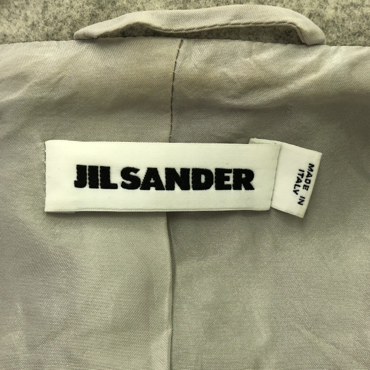 JIL SANDER / ジルサンダー | 2014AW | カットアウト ウール ロングコート | 36 | レディース
