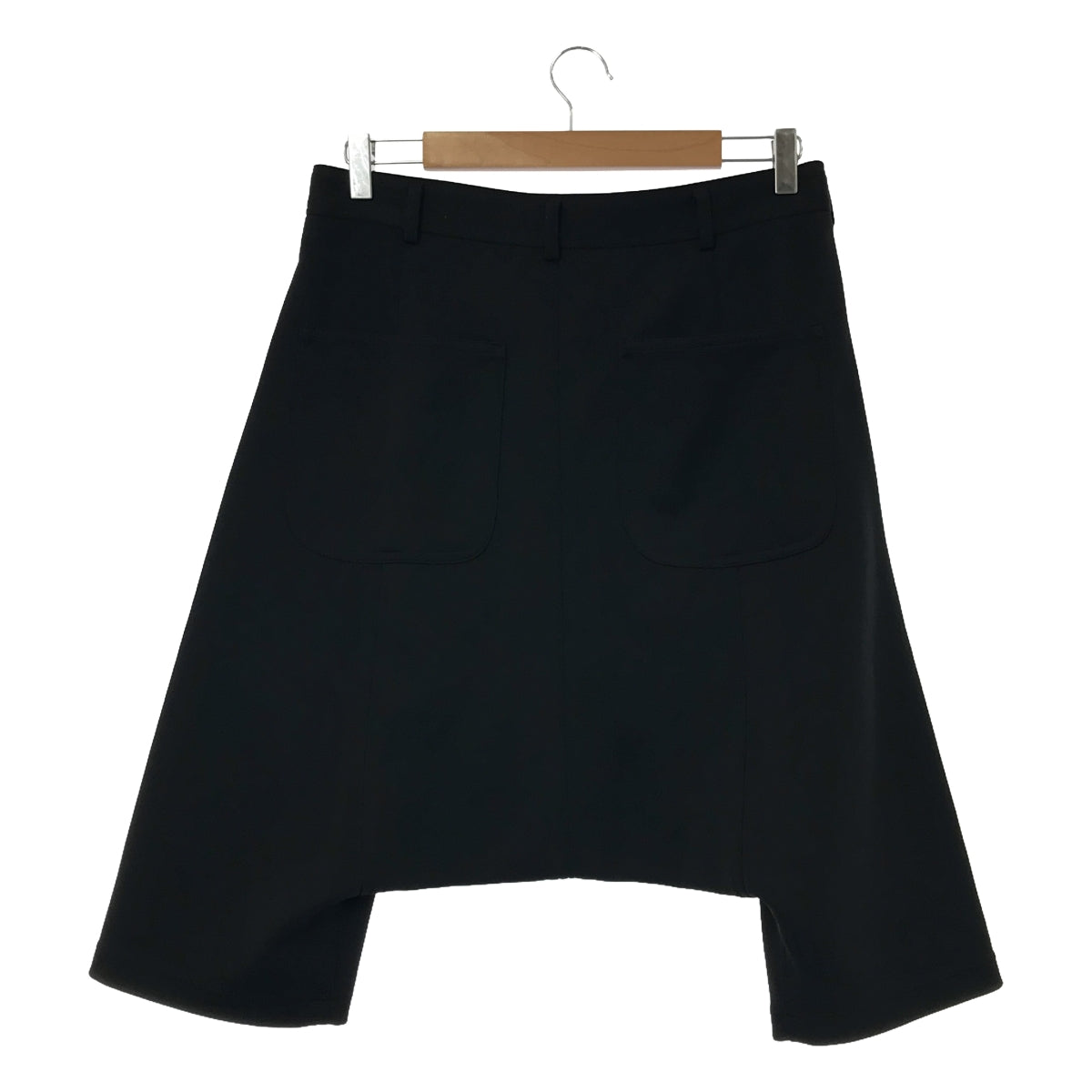 【美品】 COMME des GARCONS / コムデギャルソン | 2009SS | ポリエステル ワイド サルエル パンツ | S | ブラック | レディース