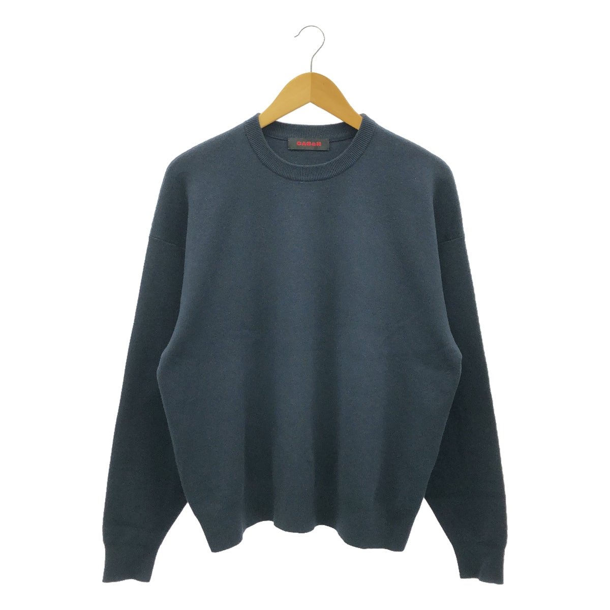 CABaN / キャバン | コットンカシミヤ クルーネックプルオーバー ユニセックス | M | ダークネイビー | メンズ