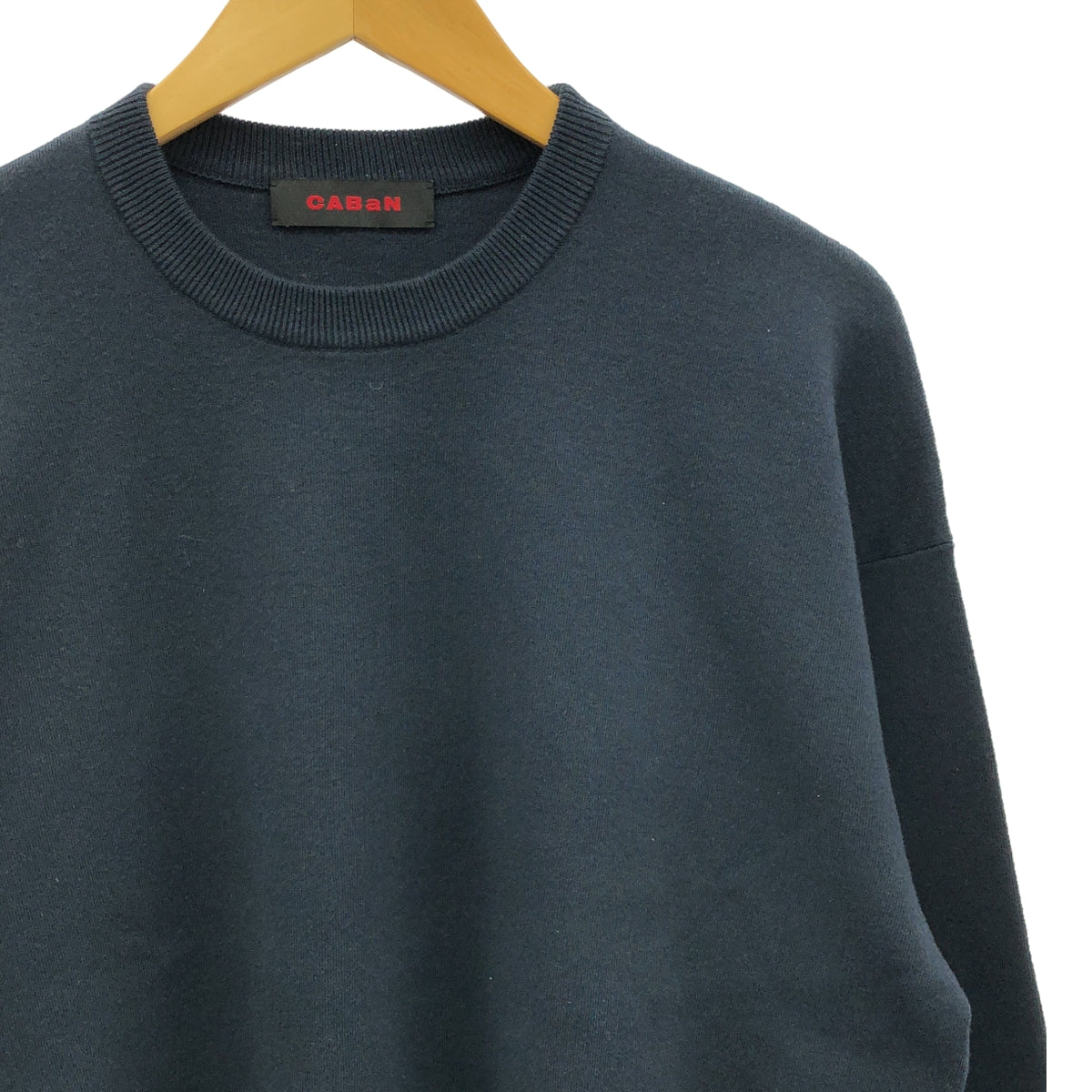 CABaN / キャバン | コットンカシミヤ クルーネックプルオーバー ユニセックス | M | ダークネイビー | メンズ