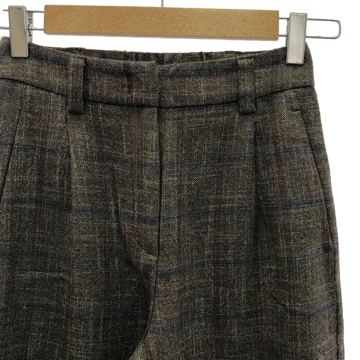 PESERICO | Wool tweed slacks pants | 38 | Brown | Women's