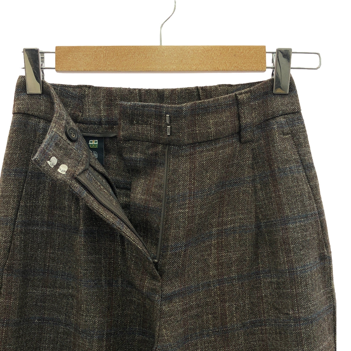 PESERICO | Wool tweed slacks pants | 38 | Brown | Women's