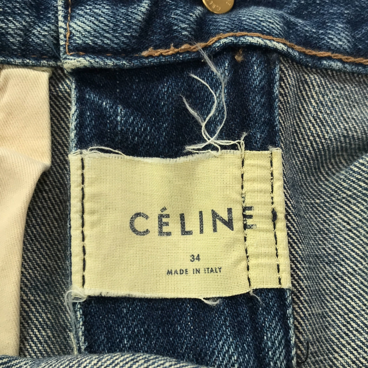 CELINE | Triomphe denim pants | 34 | Indigo | Women's