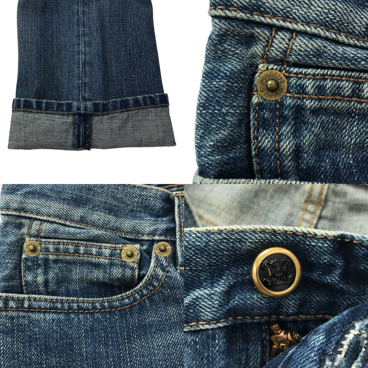 CELINE | Triomphe denim pants | 34 | Indigo | Women's