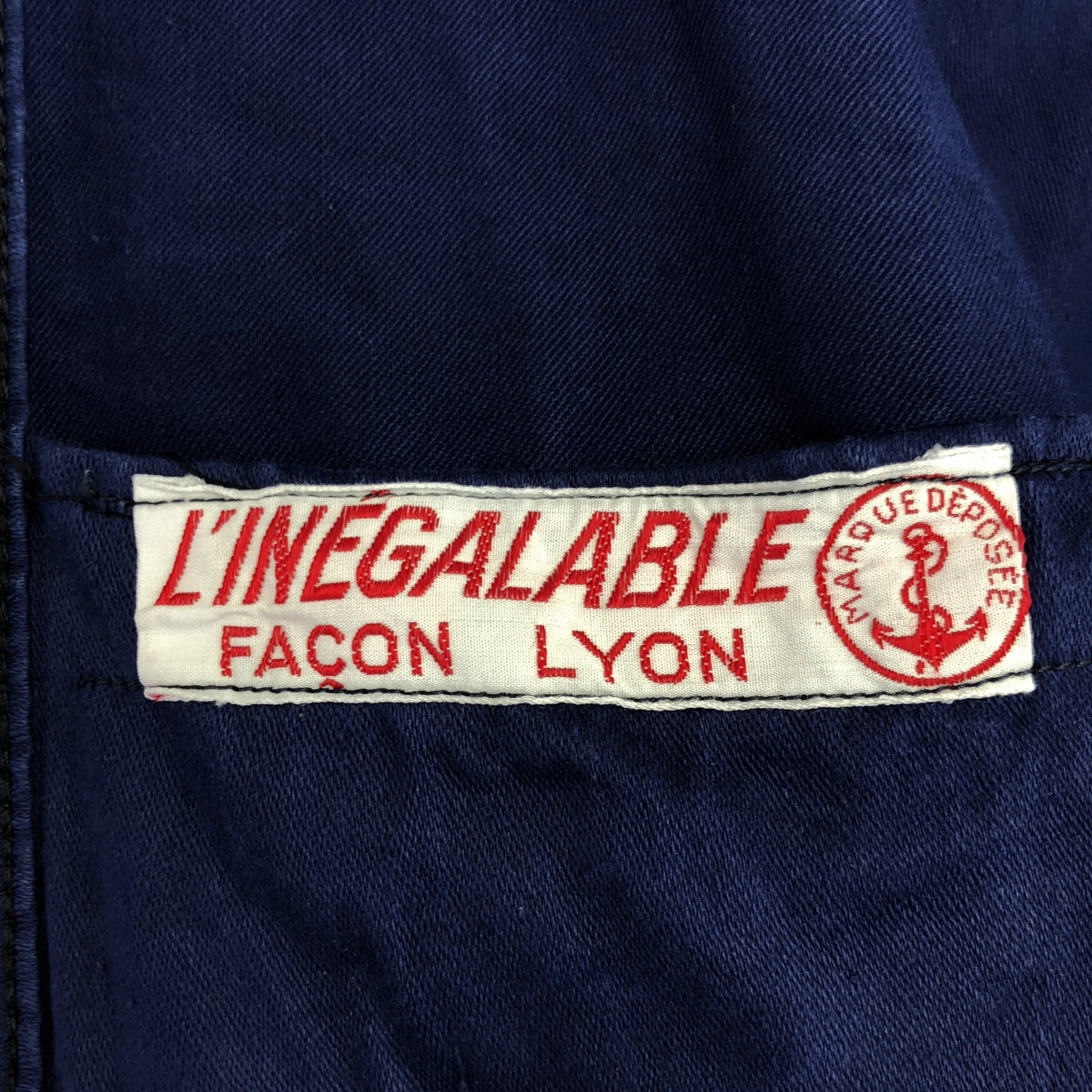 EURO VINTAGE | Estimated 30s-40s Vintage L'INEGALABLE French Work Moleskin Jacket | Size 44 | Men's