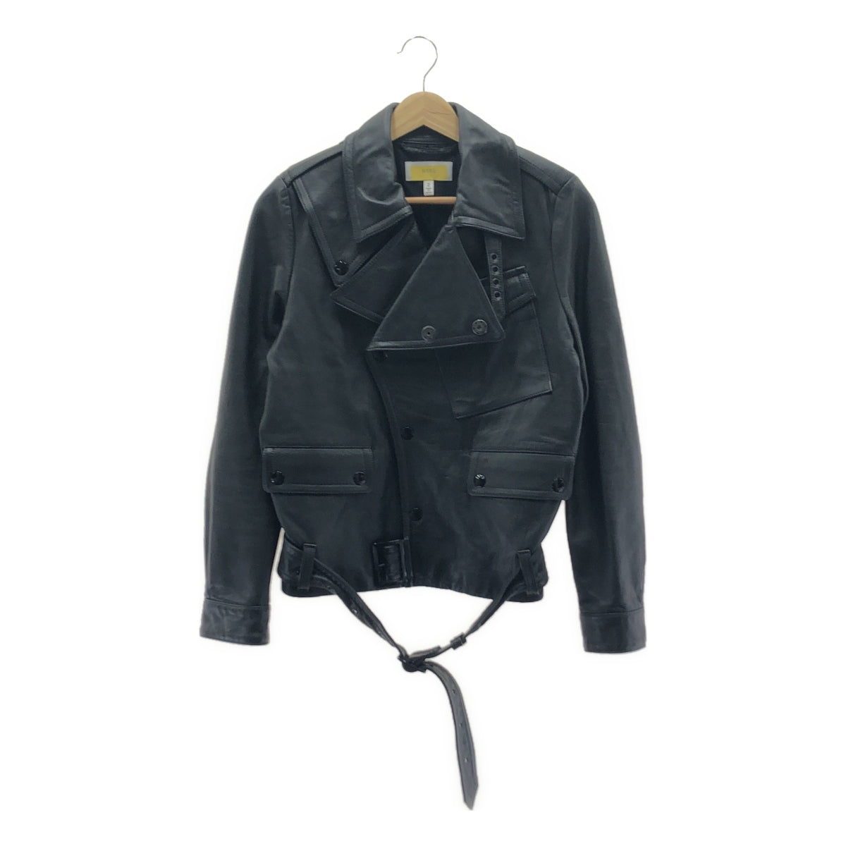 HYKE / Hike | × UNITED ARROWS Special Edition Motorcycle Leather Jacket | 2 | Black | Women's