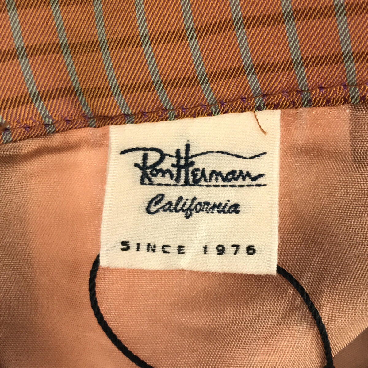【新品】 Ron Herman / ロンハーマン | 2021AW | タック フレア ジャカードプリーツ チェックスカート | XS | オレンジ | レディース