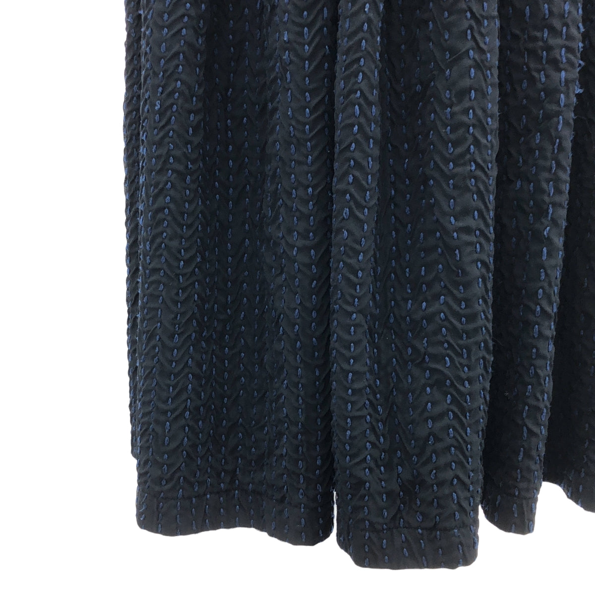 COMME des GARCONS COMME des GARCONS / Comme des Garcons | COMME des GARCONS 2017春夏 |聚酯製品加工 刺子絲帶裝飾 寬鬆連衣裙 | S |海軍|女性的