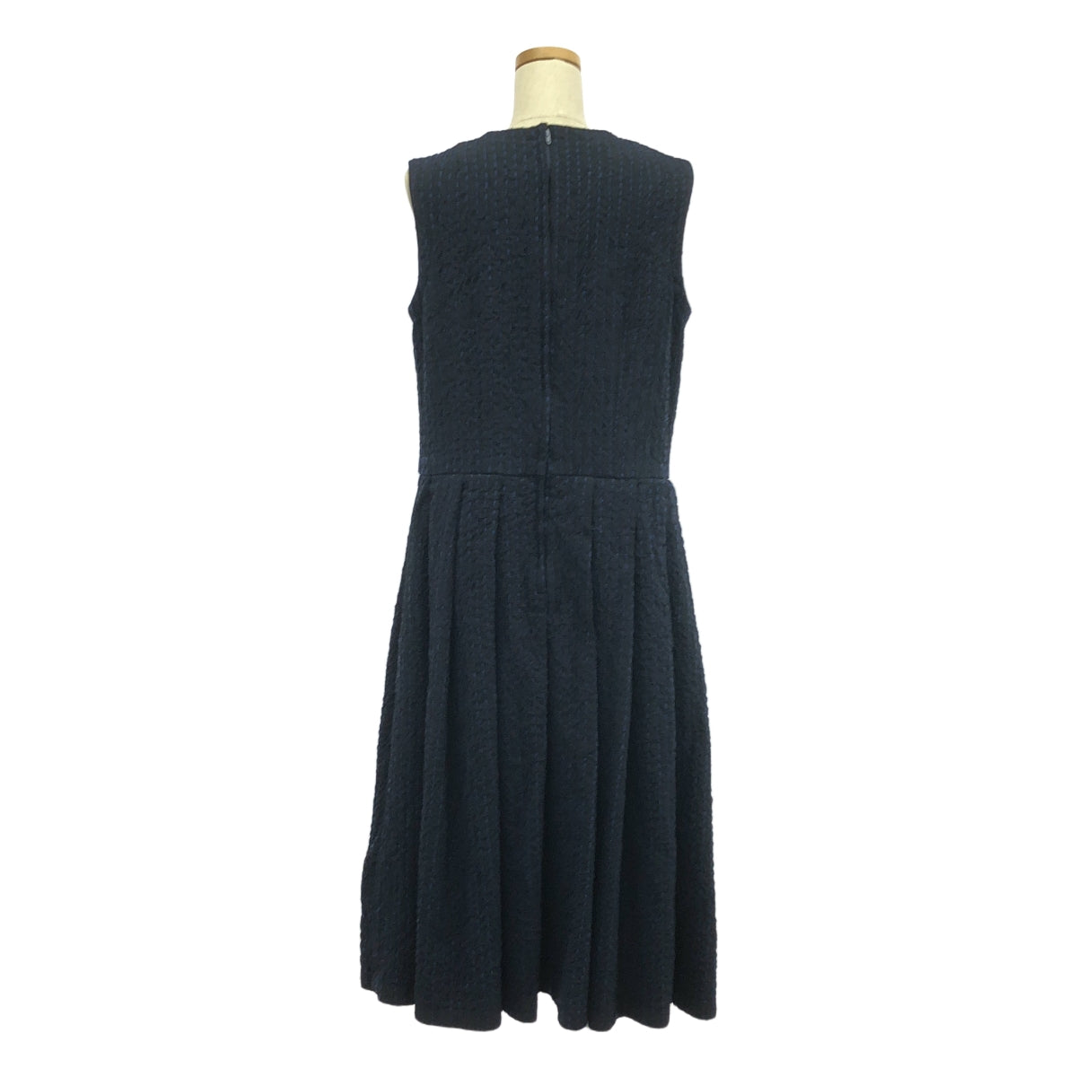COMME des GARCONS COMME des GARCONS / Comme des Garcons | COMME des GARCONS 2017春夏 |聚酯製品加工 刺子絲帶裝飾 寬鬆連衣裙 | S |海軍|女性的