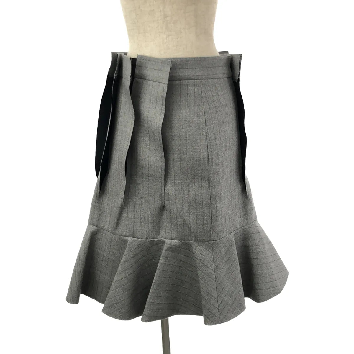 sacai 美品 97,900円 ウールメルトンスカート サイズ1 sacai / サカイ | 2023AW | Wool Melton Stripe Skirt ウールメルトン