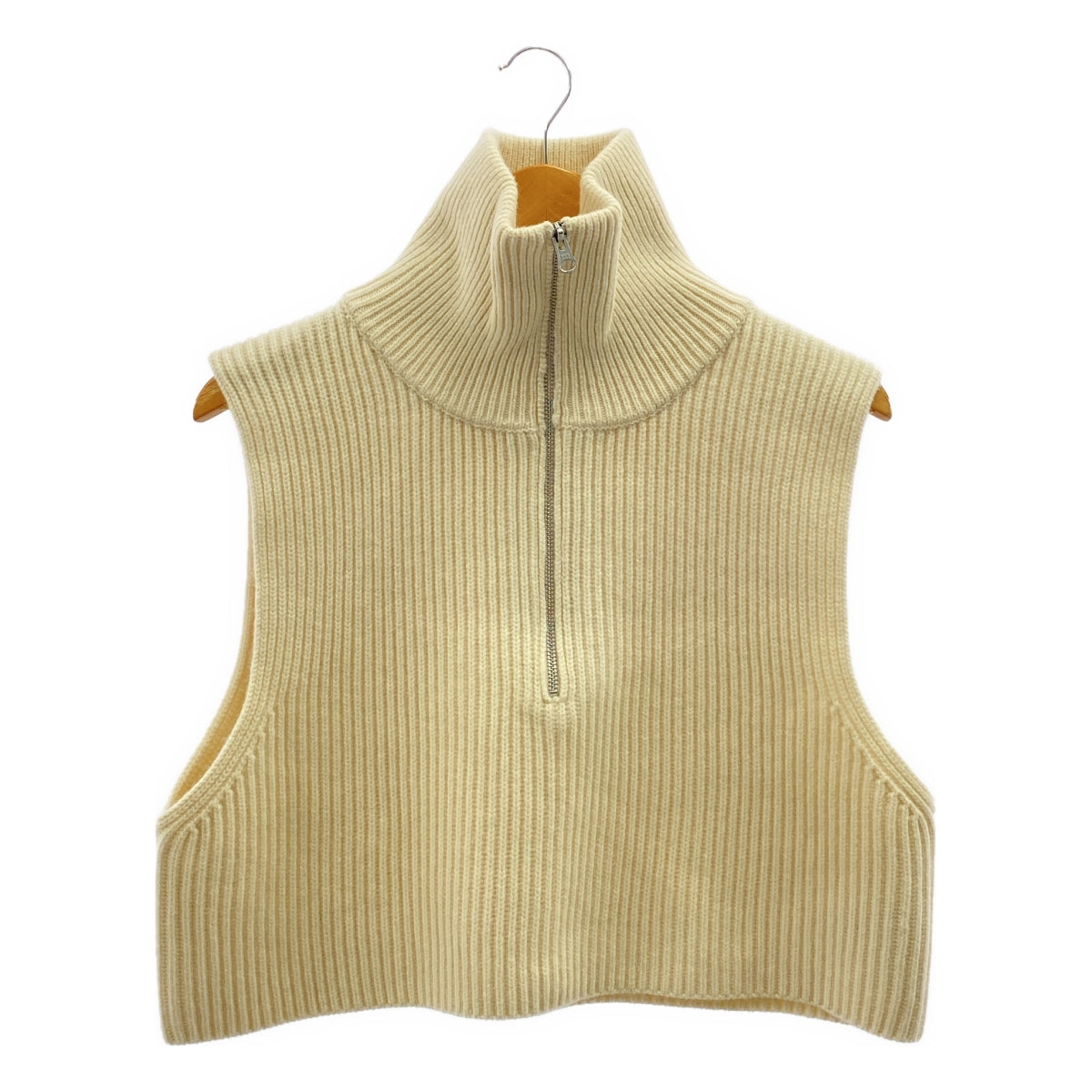 TODAYFUL / 투데이풀 | Halfzip Knit Vest 리브 니트 베스트 | F | 여성