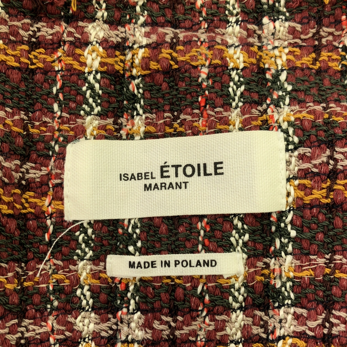 ISABEL MARANT ETOILE | Tweed collarless jacket | 34 | Women's
