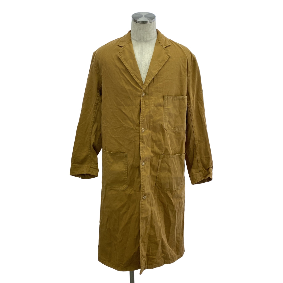 EURO VINTAGE / 유로 빈티지 | 60s 빈티지 HARPOON 브리티시 워크 코트 | 44 | 브라운 | 남성