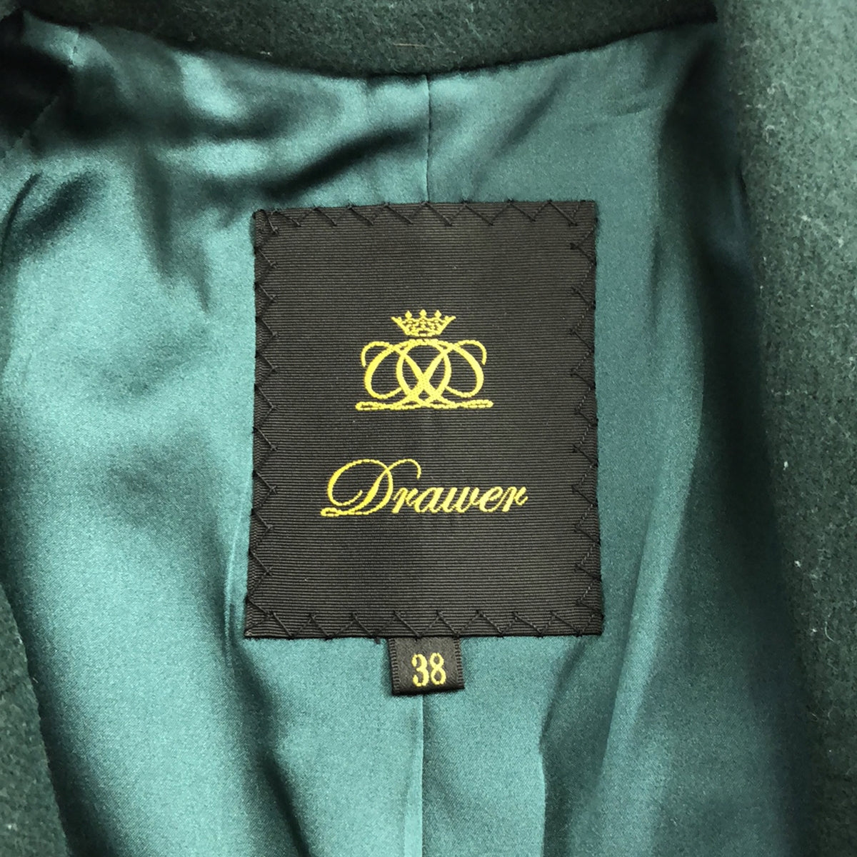 抽屜 / 抽屜 | Melton Muso 大衣 | 38 |苔綠色 |女性的