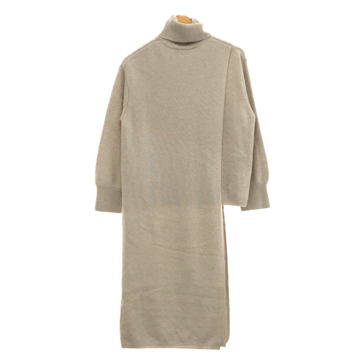 註冊 |羊絨混紡 K10 不對稱高領針織毛衣 | F |米色 |女性的