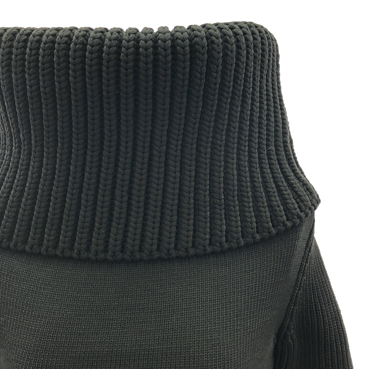 【美品】 ALAIA / アライア | リブ オフショルダーニット | 34 | ブラック | レディース