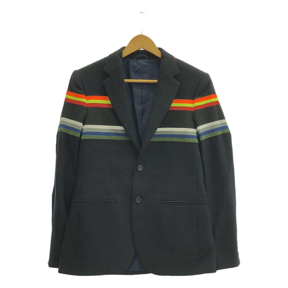 RAF SIMONS / ラフシモンズ | 2014AW | × STERLING RUBY STRIPE JACKET テーラードジャケット | 44 | メンズ