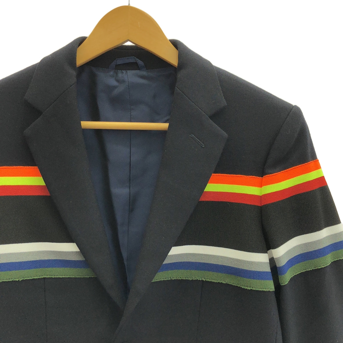 RAF SIMONS / ラフシモンズ | 2014AW | × STERLING RUBY STRIPE JACKET テーラードジャケット | 44 | メンズ