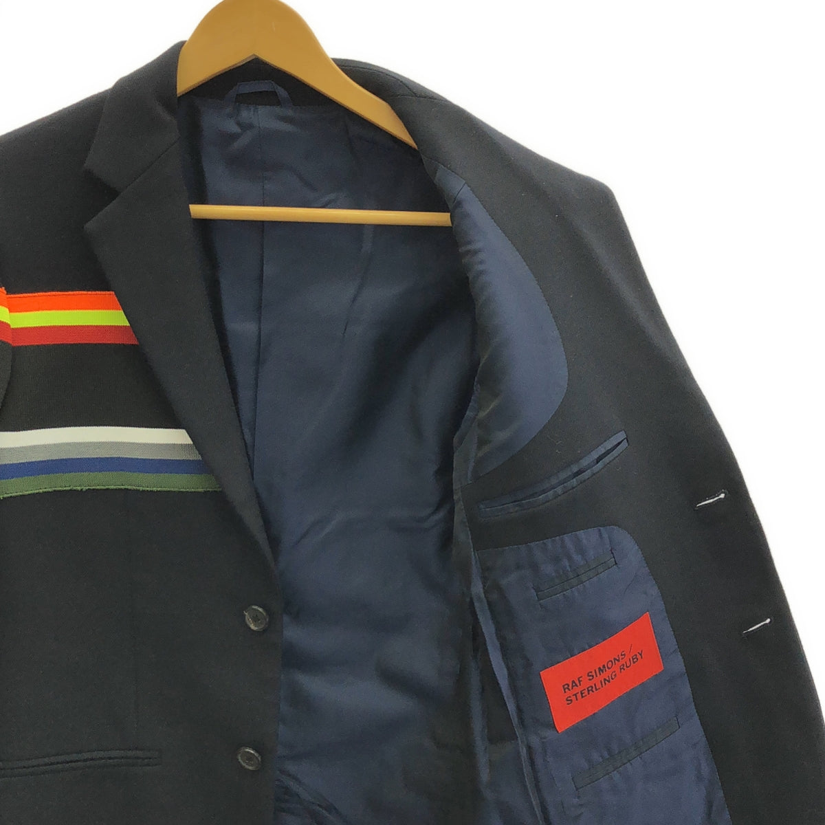 RAF SIMONS / ラフシモンズ | 2014AW | × STERLING RUBY STRIPE JACKET テーラードジャケット | 44 | メンズ