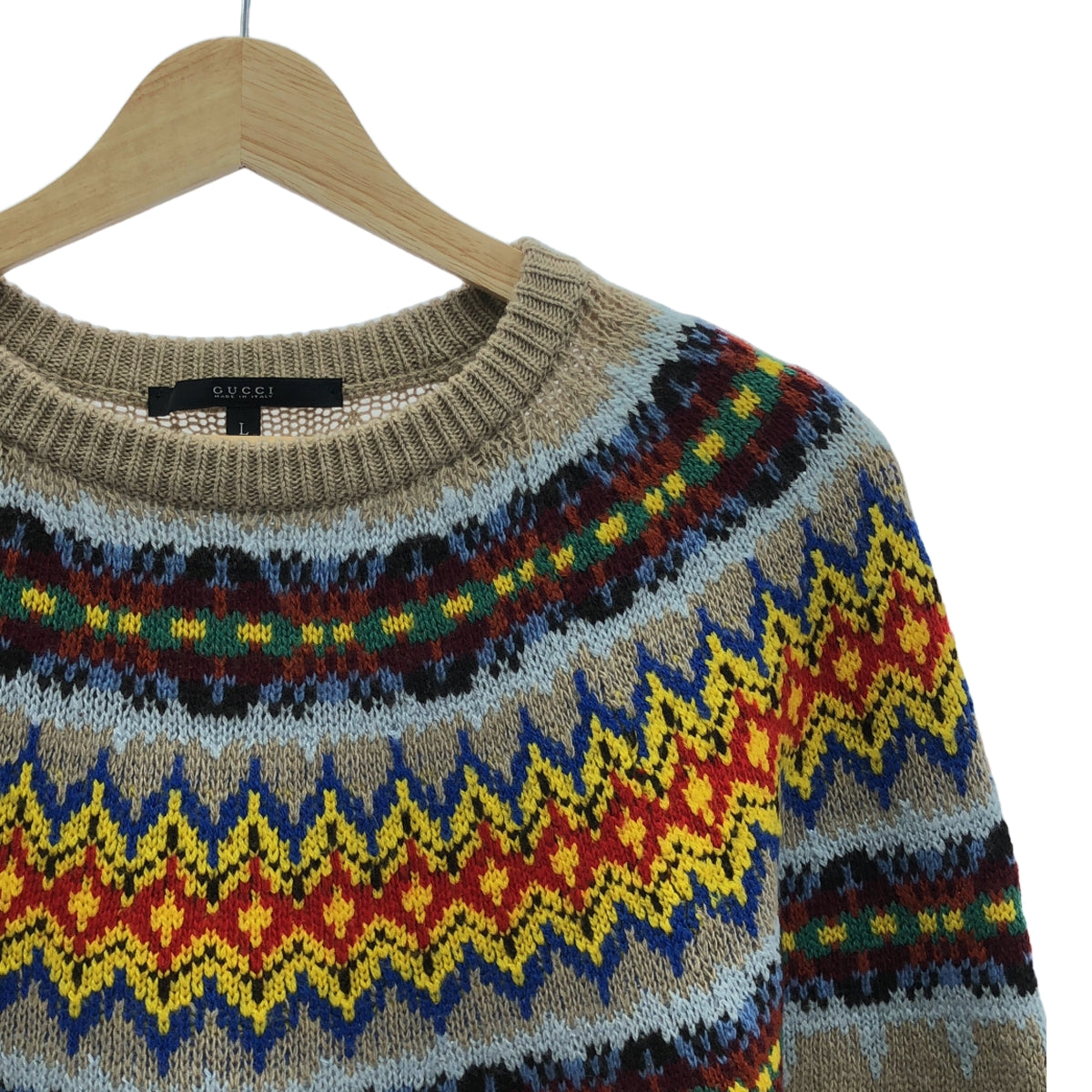 GUCCI / Gucci | Nordic Crew Neck Knit | L | Men's