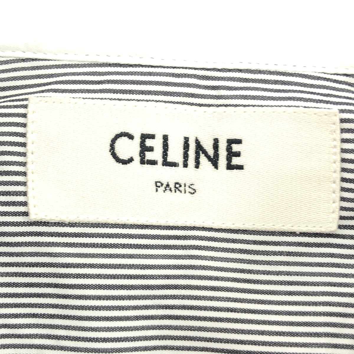 CELINE | 2022AW | Striped regular collar dress shirt |