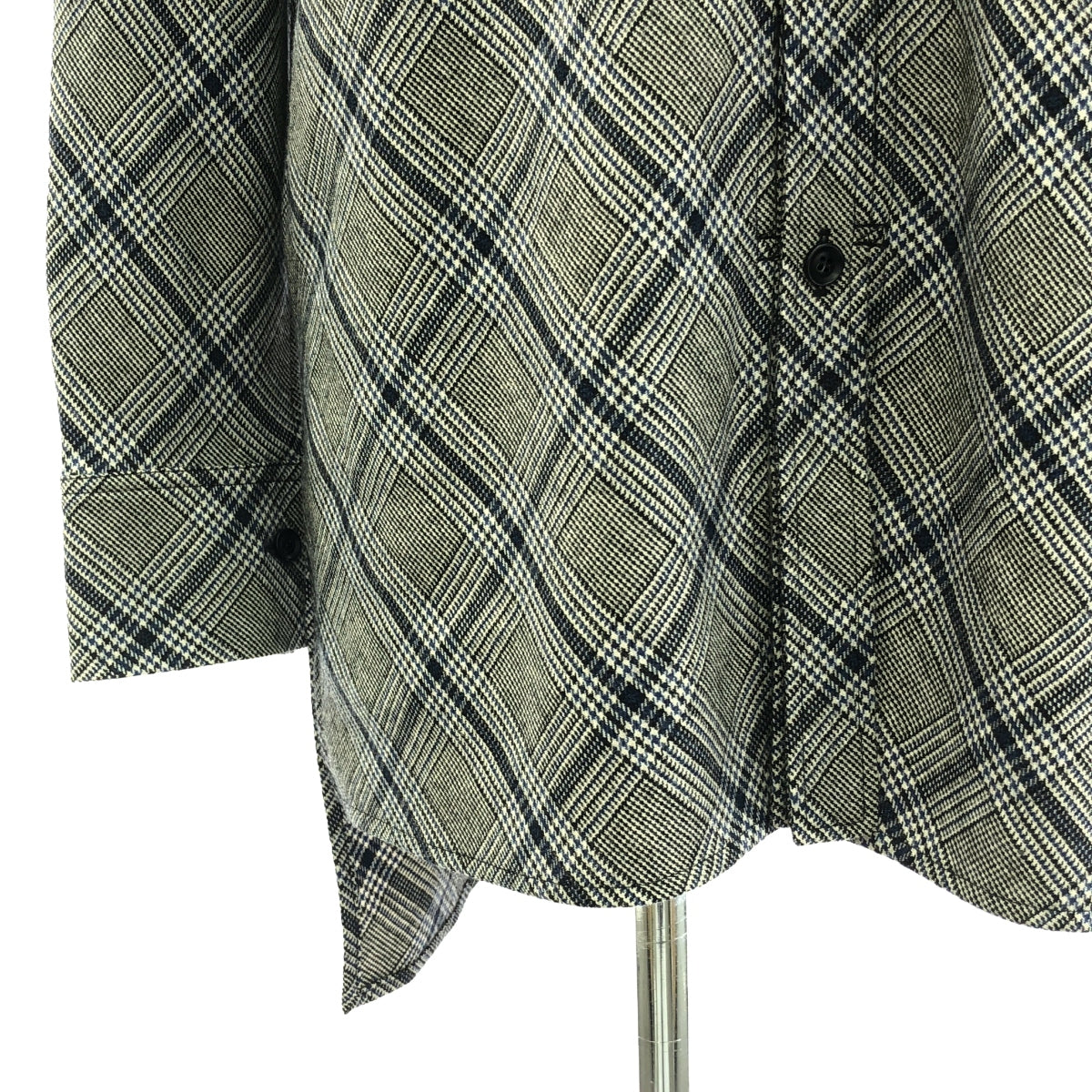 Y's / ワイズヨウジヤマモト | 2023AW | カットアウト ロングシャツ | 1 | グレー | レディース