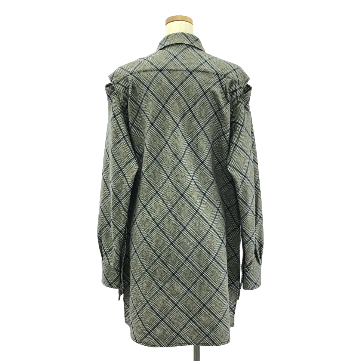 Y's / ワイズヨウジヤマモト | 2023AW | カットアウト ロングシャツ | 1 | グレー | レディース