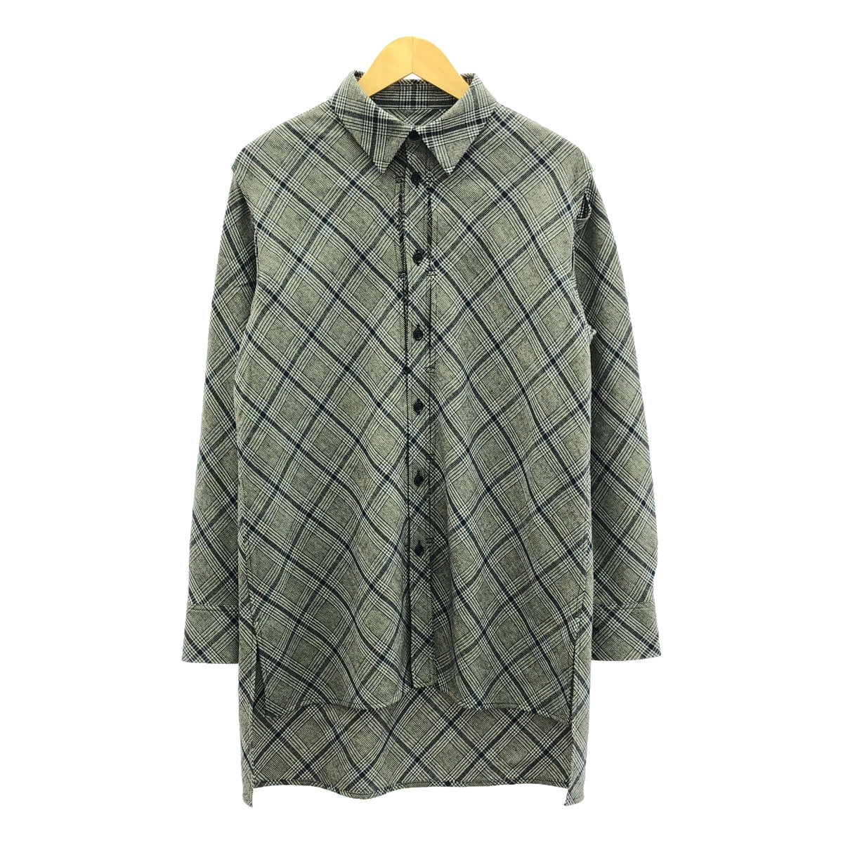 Y's / ワイズヨウジヤマモト | 2023AW | カットアウト ロングシャツ | 1 | グレー | レディース